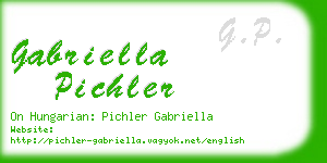 gabriella pichler business card